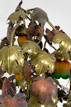 将图片加载到图库查看器,Important lampadaire "Vigne" en métal patiné, Hollywood Regency, Circa 1960