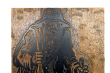 Загрузить изображение в средство просмотра галереи, Plaque / Matrice de Xylogravure, "Le Chemineau", France, 1978