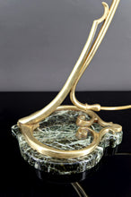 将图片加载到图库查看器,Importante Lampe de Bureau en Bronze et Marbre, Art Nouveau, France, Circa 1890