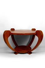 将图片加载到图库查看器,Guéridon / Table Basse en Teck Massif, Art Deco Colonial, Dans le Goût de Michel Dufet , Circa 1930