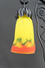 将图片加载到图库查看器,Importante lampe bicéphale Art Déco en fer forgé – Muller Frères Lunéville, France, vers 1930