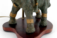 Загрузить изображение в средство просмотра галереи, Lampe Sculpturale en Bronze à double patine représentant Indra sur Airavata, Thaïlande, Milieu XXe