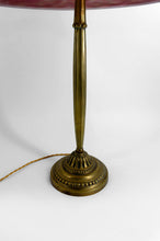 将图片加载到图库查看器,Exceptionnelle lampe Art Déco française en bronze et pâte de verre – Vers 1920