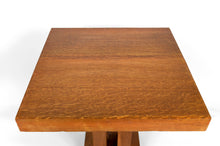 将图片加载到图库查看器,Guéridon en Chêne Massif, Art Déco Moderniste, France, Circa 1930