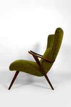 Загрузить изображение в средство просмотра галереи, Fauteuil bergère à oreilles – Design moderniste des années 1960