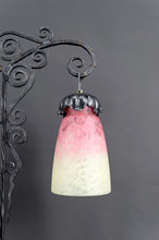 将图片加载到图库查看器,Importante Lampe Bicéphale en Fer Forgé par Schneider, France, Art Deco, Circa 1920