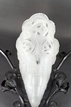 Загрузить изображение в средство просмотра галереи, Importante Paire d'Appliques en Fer Forgé par Degué, Art Déco, France, circa 1930