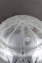 将图片加载到图库查看器,Importante Lampe en Fer forgé et Dôme en Verre Etoilé, Art Deco Moderniste, France, Circa 1930