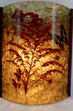 Загрузить изображение в средство просмотра галереи, Applique d'angle des potiers d'Accolay en cuivre patiné et résine fractale, France, Circa 1970