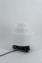 Загрузить изображение в средство просмотра галереи, Lampe Art Déco Steamline Modern, vers 1930 – Verre opalin et fer Forgé