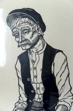 Загрузить изображение в средство просмотра галереи, Paire de Gravures Xylographes, "Couple de Paysans", France, Circa 1970