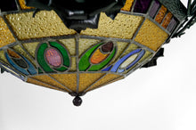 Load image into Gallery viewer, Lustre Art Déco en fer forgé par Augustin Louis Calmels, France, Circa 1920