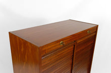 将图片加载到图库查看器,Meuble de notaire / classeur à rideaux double en acajou, Art Déco / Industriel, France, vers 1940