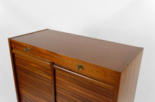 将图片加载到图库查看器,Meuble de notaire / classeur à rideaux double en acajou, Art Déco / Industriel, France, vers 1940