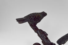 将图片加载到图库查看器,Grande sculpture Asiatique / Okimono au Lion et aux Corbeaux, Japon, ère Meiji, vers 1880