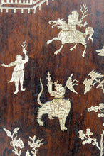 将图片加载到图库查看器,Armoire asiatique en bois de fer marqueté d'os, Indochine, circa 1880