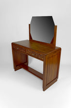 将图片加载到图库查看器,Coiffeuse Art Déco en Noyer Sculpté, France, vers 1930