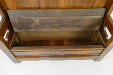 将图片加载到图库查看器,Banc coffre Napoléon III en noyer, vers 1860