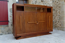 将图片加载到图库查看器,Bibliothèque / cabinet de travail Art Deco moderniste, attribuée à Auguste Vallin, France, circa 1930