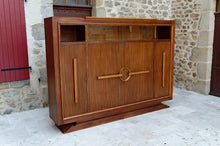 将图片加载到图库查看器,Bibliothèque / cabinet de travail Art Deco moderniste, attribuée à Auguste Vallin, France, circa 1930