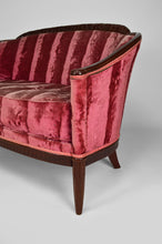 Lade das Bild in den Galerie-Viewer, Salon Art Déco en velours rose par Paul Follot, circa 1920