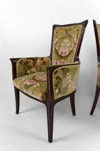 Lade das Bild in den Galerie-Viewer, Salon Art Nouveau 3 éléments, 2 bergères et 1 chaise, France, Circa 1900