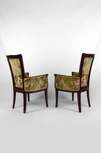 Lade das Bild in den Galerie-Viewer, Salon Art Nouveau 3 éléments, 2 bergères et 1 chaise, France, Circa 1900