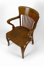 将图片加载到图库查看器,Fauteuil de bureau américain en chêne, USA, circa 1900