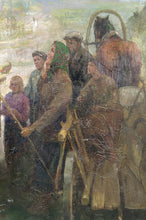 Charger l'image dans la galerie, Importante peinture de propagande Soviétique, "Soldats et Paysans", URSS, 1983