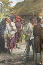 Charger l'image dans la galerie, Importante peinture de propagande Soviétique, "Soldats et Paysans", URSS, 1983