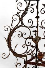 将图片加载到图库查看器,Guéridon / table d'appoint en fer forgé et plateau en marbre, Venise, Italie, XVIIe