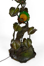 将图片加载到图库查看器,Lampadaire japonisant au Héron, Art Nouveau, France, vers 1900