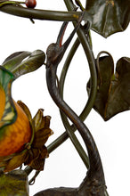 将图片加载到图库查看器,Lampadaire japonisant au Héron, Art Nouveau, France, vers 1900