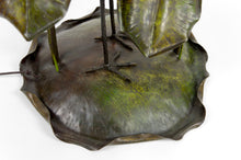 将图片加载到图库查看器,Lampadaire japonisant au Héron, Art Nouveau, France, vers 1900