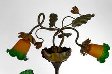 将图片加载到图库查看器,Lampadaire japonisant au Héron, Art Nouveau, France, vers 1900