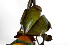 将图片加载到图库查看器,Lampadaire japonisant au Héron, Art Nouveau, France, vers 1900