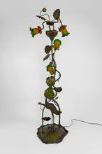 将图片加载到图库查看器,Lampadaire japonisant au Héron, Art Nouveau, France, vers 1900