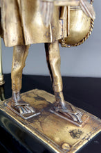 将图片加载到图库查看器,Lampe en bronze, "Le Porteur Peul", France, Circa 1970