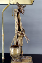 将图片加载到图库查看器,Lampe en bronze, "Le Porteur Peul", France, Circa 1970