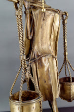 将图片加载到图库查看器,Lampe en bronze, "Le Porteur Peul", France, Circa 1970