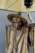 将图片加载到图库查看器,Lampe en bronze, "Le Porteur Peul", France, Circa 1970
