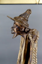 将图片加载到图库查看器,Lampe en bronze, "Le Porteur Peul", France, Circa 1970