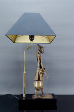 将图片加载到图库查看器,Lampe en bronze, "Le Porteur Peul", France, Circa 1970