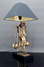 将图片加载到图库查看器,Lampe en bronze, "Le Porteur Peul", France, Circa 1970