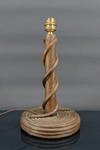 将图片加载到图库查看器,Lampe en rotin Louis Sognot, France circa 1950