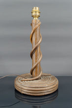 将图片加载到图库查看器,Lampe en rotin Louis Sognot, France circa 1950