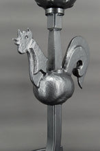 将图片加载到图库查看器,Lampe au coq en fer forgé par Jean Touret / les Ateliers de Marolles, Mid-Century Modern, France, Circa 1950