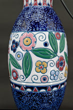 将图片加载到图库查看器,Lampe aux Hirondelles, Imperial Amphora, Tchécoslovaquie, Art Déco, Circa 1920