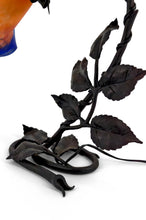 将图片加载到图库查看器,Lampe en fer forgé Art Nouveau- Art Deco par Muller Frères Lunéville, France, vers 1920