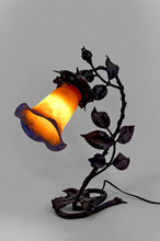 将图片加载到图库查看器,Lampe en fer forgé Art Nouveau- Art Deco par Muller Frères Lunéville, France, vers 1920